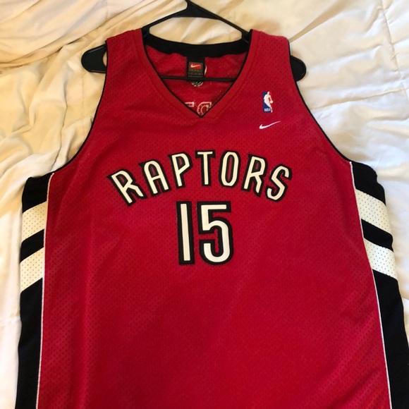 RARE Nike Toronto Raptors Vince Carter Jersey - Red - Picture 1 of 3